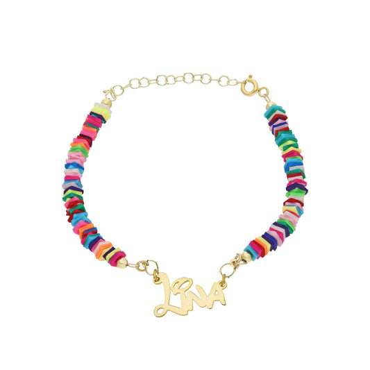 COLORFULL KIDS ARMBAND MIT NAMEN ECKIG (7240605335597)