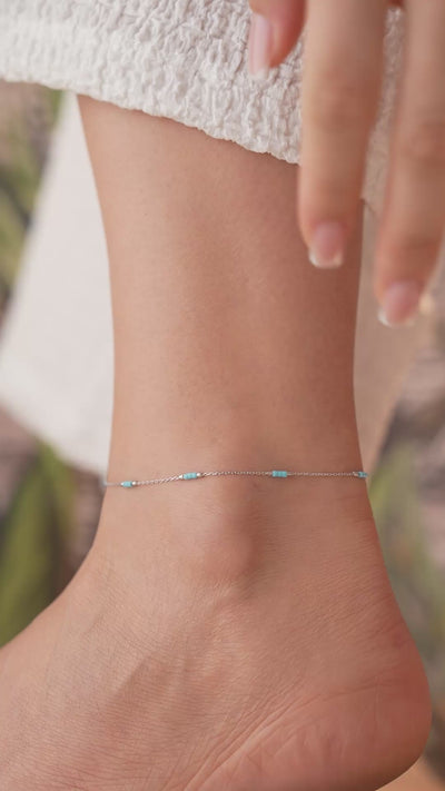 TURQELLE FUSSKETTE | 925 SILBER.