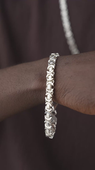 KÖNIGSKETTE FLACH SET | 925 SILBER.